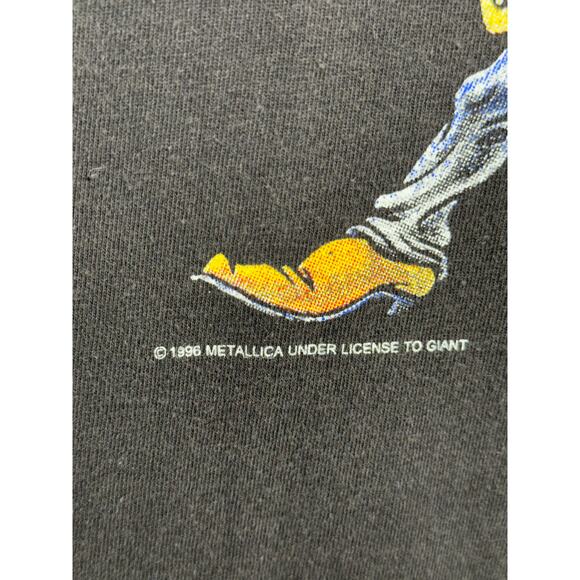 Metallica Cartoon North America 1996 Tour Vintage Reprint Single Stitch T-shirt - Picture 4 of 8